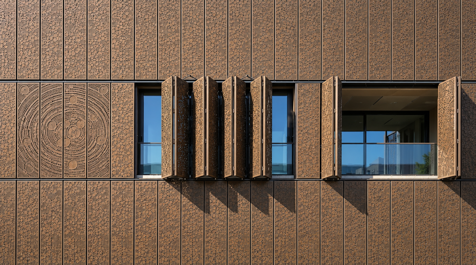 foldable facade architectural outdoor system
