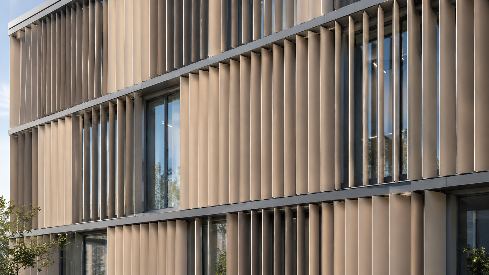 automated motorized louvers for outdoor shading